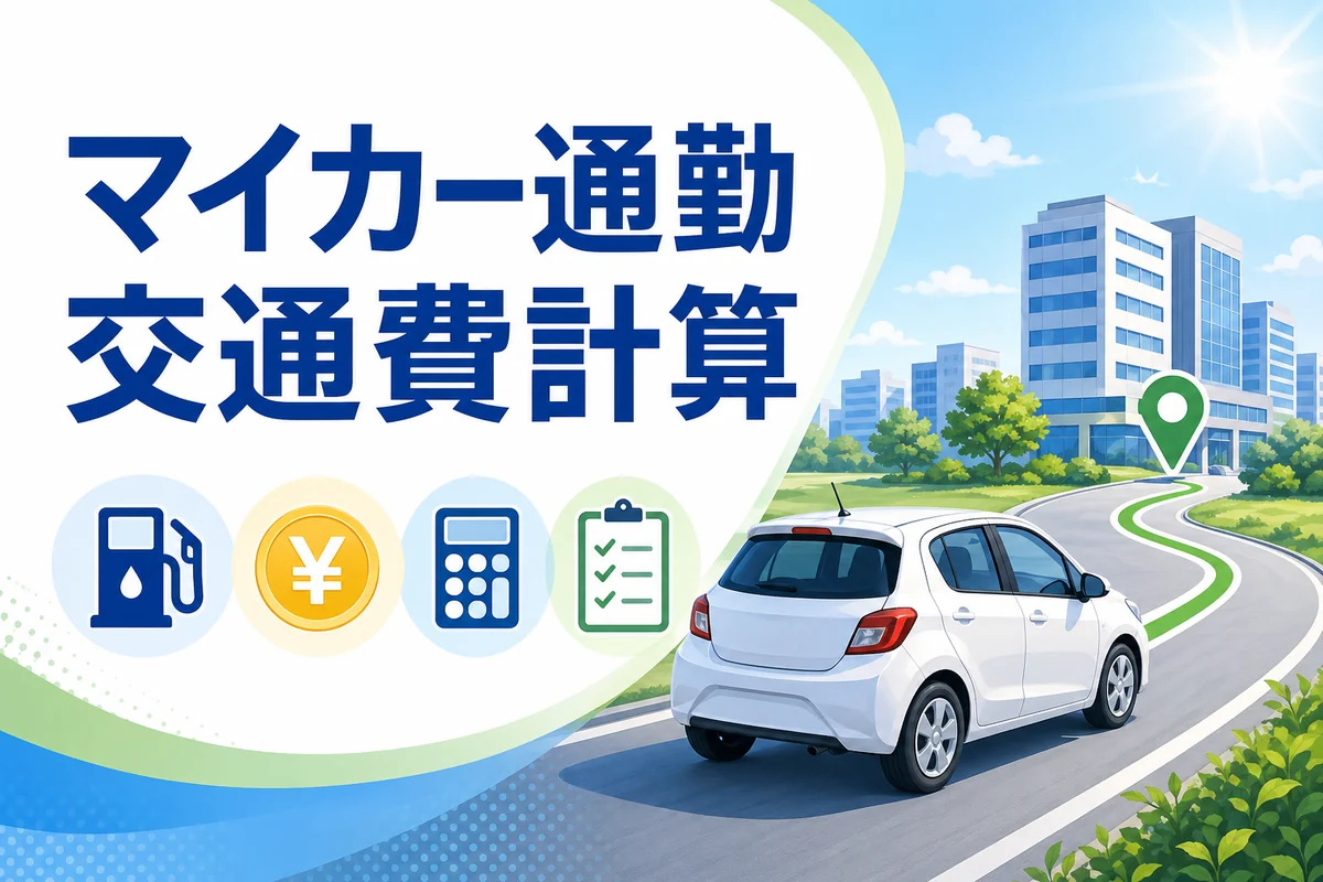 マイカー通勤の交通費計算｜1kmいくら？ガソリン代・通勤手当・非課税限度額の考え方